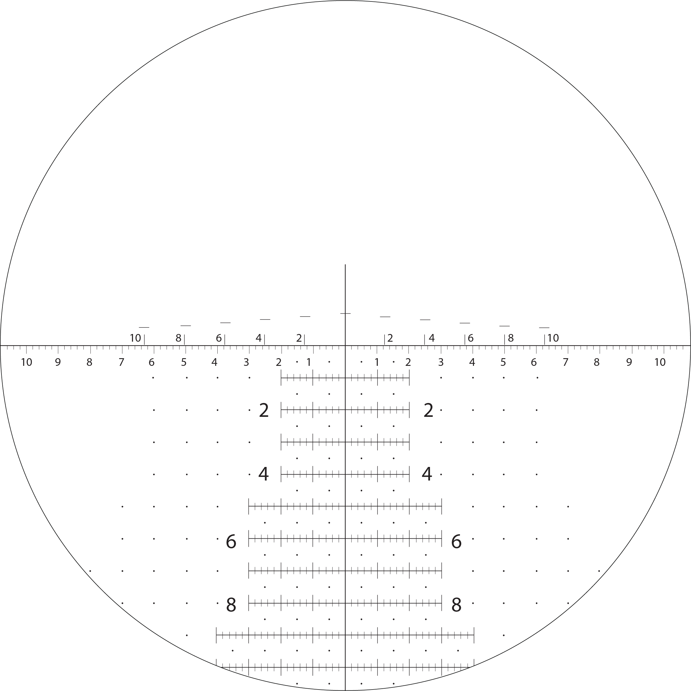 H58® reticle diagram