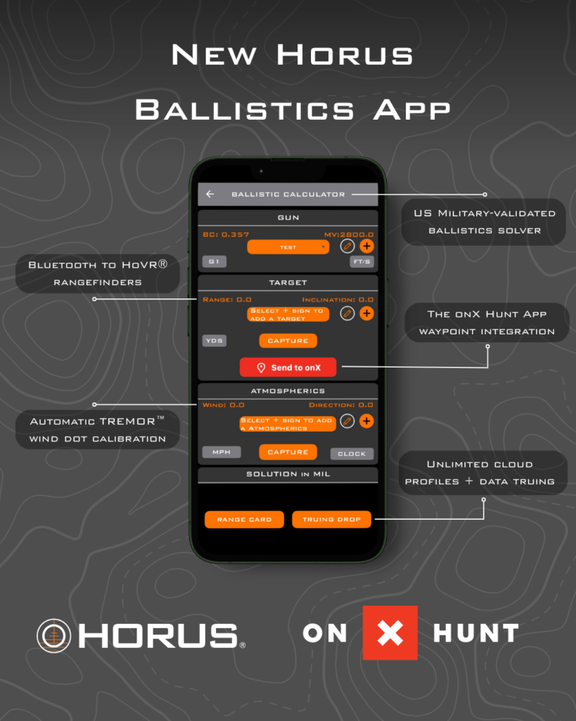 New Horus App onX Hunt App Bluetooth Features